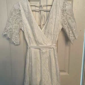 White Lace Romper